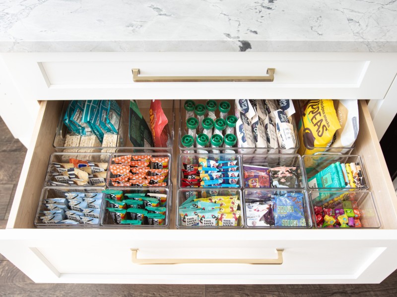 Snack Drawer Organizers Design Ideas